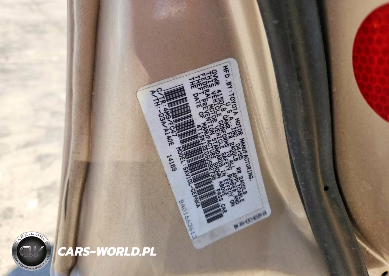 1995 Toyota Camry Le VIN:4T1SK12E0SU582738 - 12