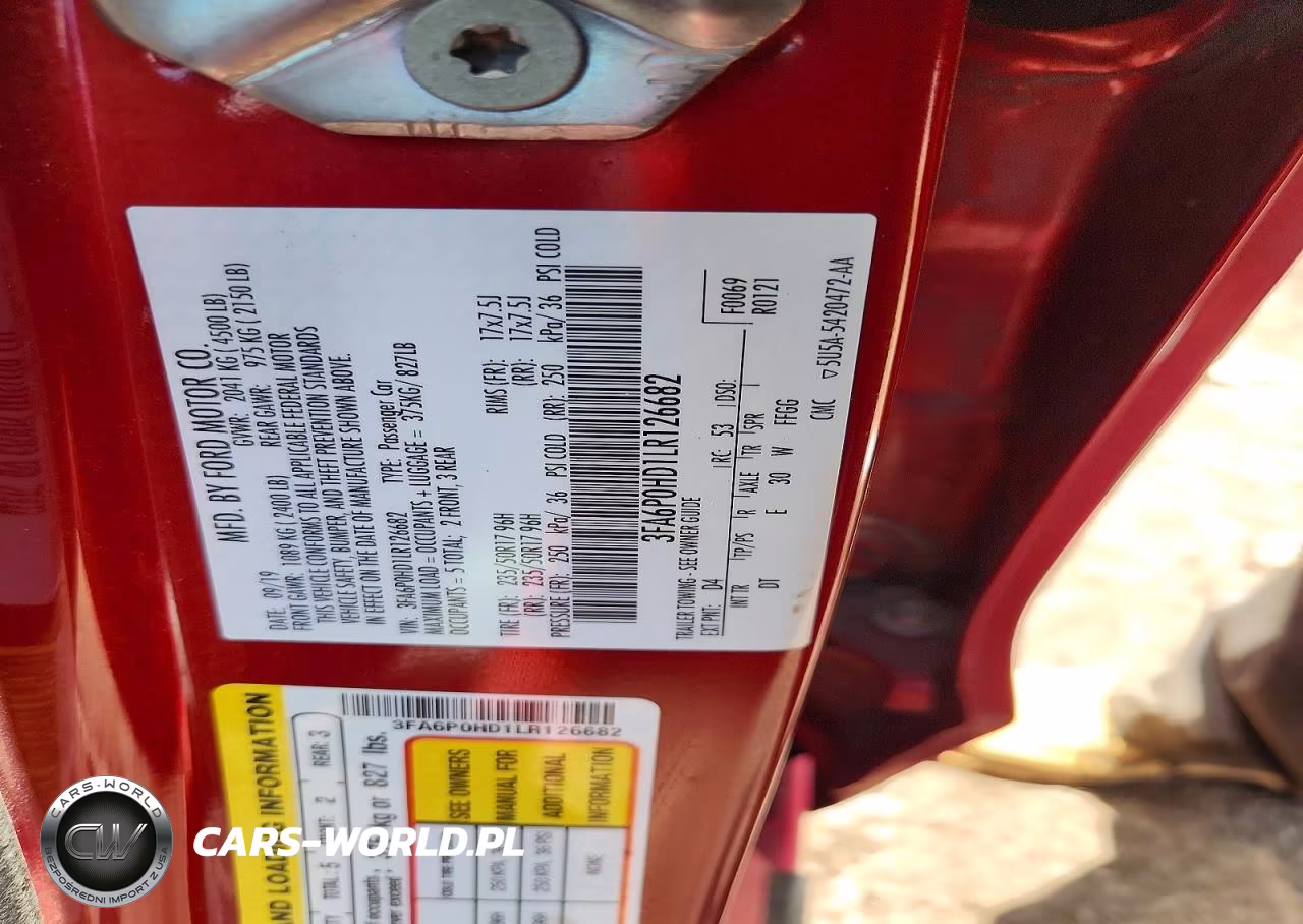 2020 Ford Fusion Se VIN:3FA6P0HD1LR126682 - 12
