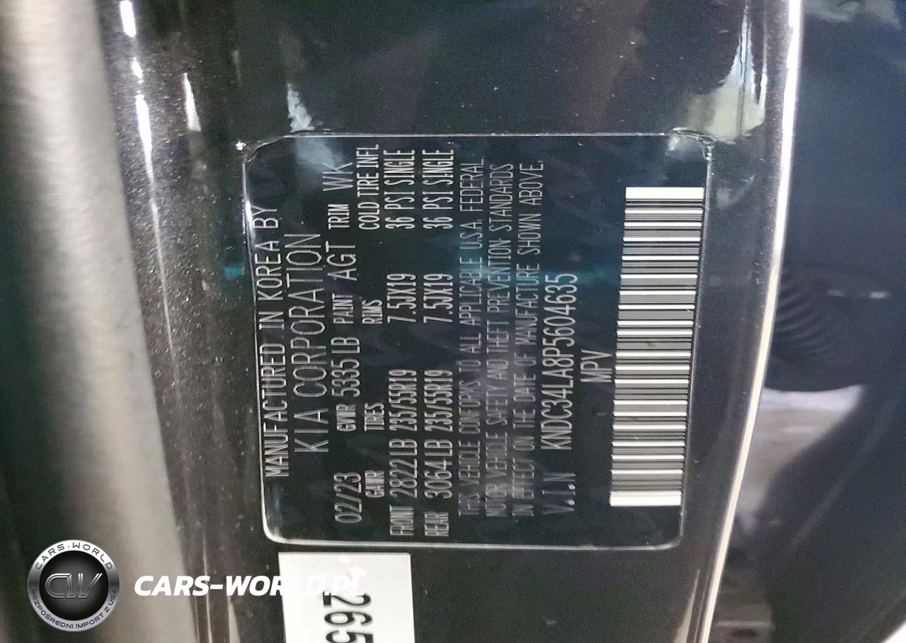 2023 Kia Ev6 Wind VIN:KNDC34LA8P5604635 - 12