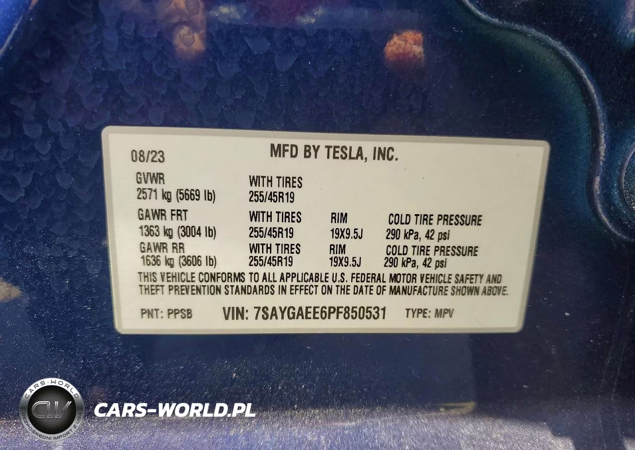 2023 Tesla Model Y Awd-Long Range Dual Motor All-Wheel Drive VIN:7SAYGAEE6PF850531 - 13