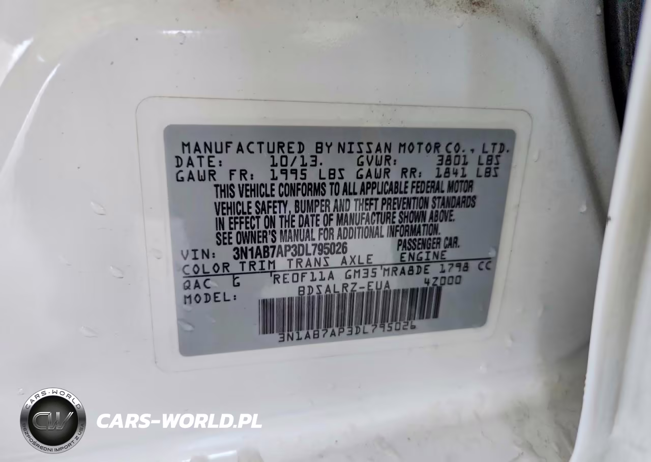 2013 Nissan Sentra S VIN:3N1AB7AP3DL795026 - 12