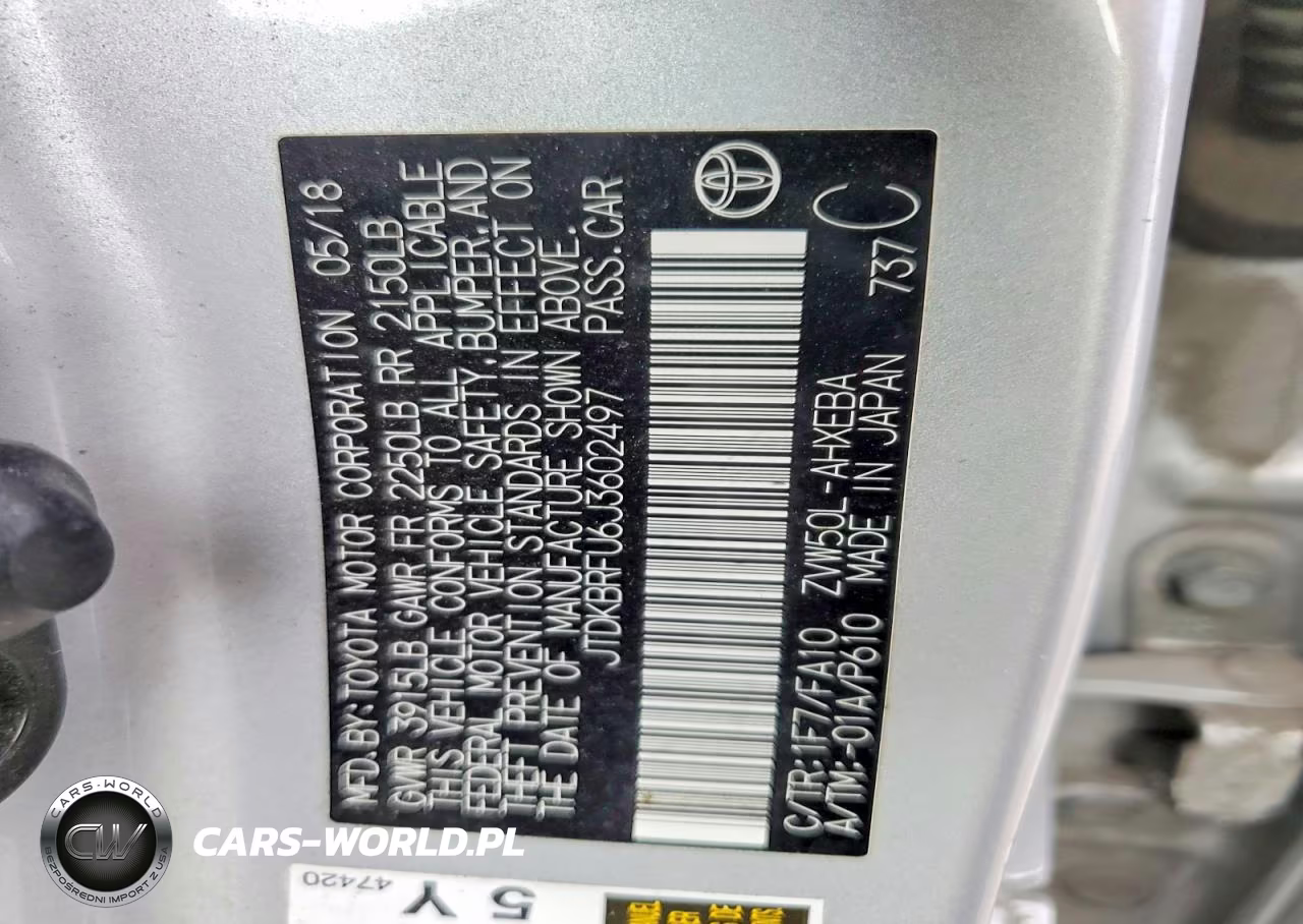 2018 Toyota Prius Two VIN:JTDKBRFU6J3602497 - 12