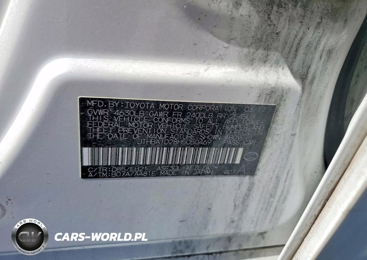 2017 Lexus Is 200T VIN:JTHBA1D28H5050469 - 12