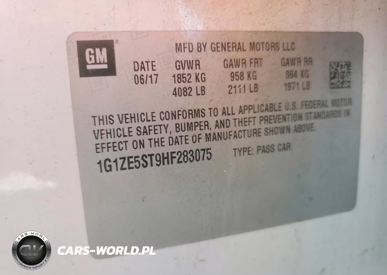 2017 Chevrolet Malibu Lt VIN:1G1ZE5ST9HF283075 - 12