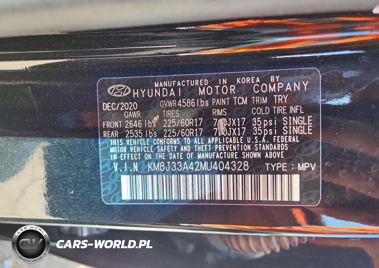 2021 Hyundai Tucson Value VIN:KM8J33A42MU404328 - 13