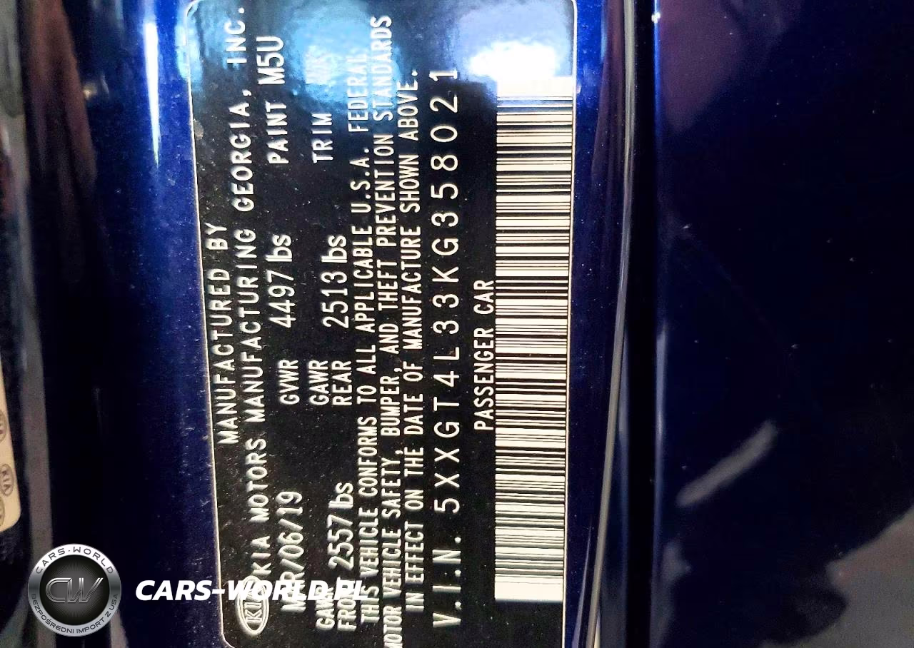 2019 Kia Optima Lx VIN:5XXGT4L33KG358021 - 13