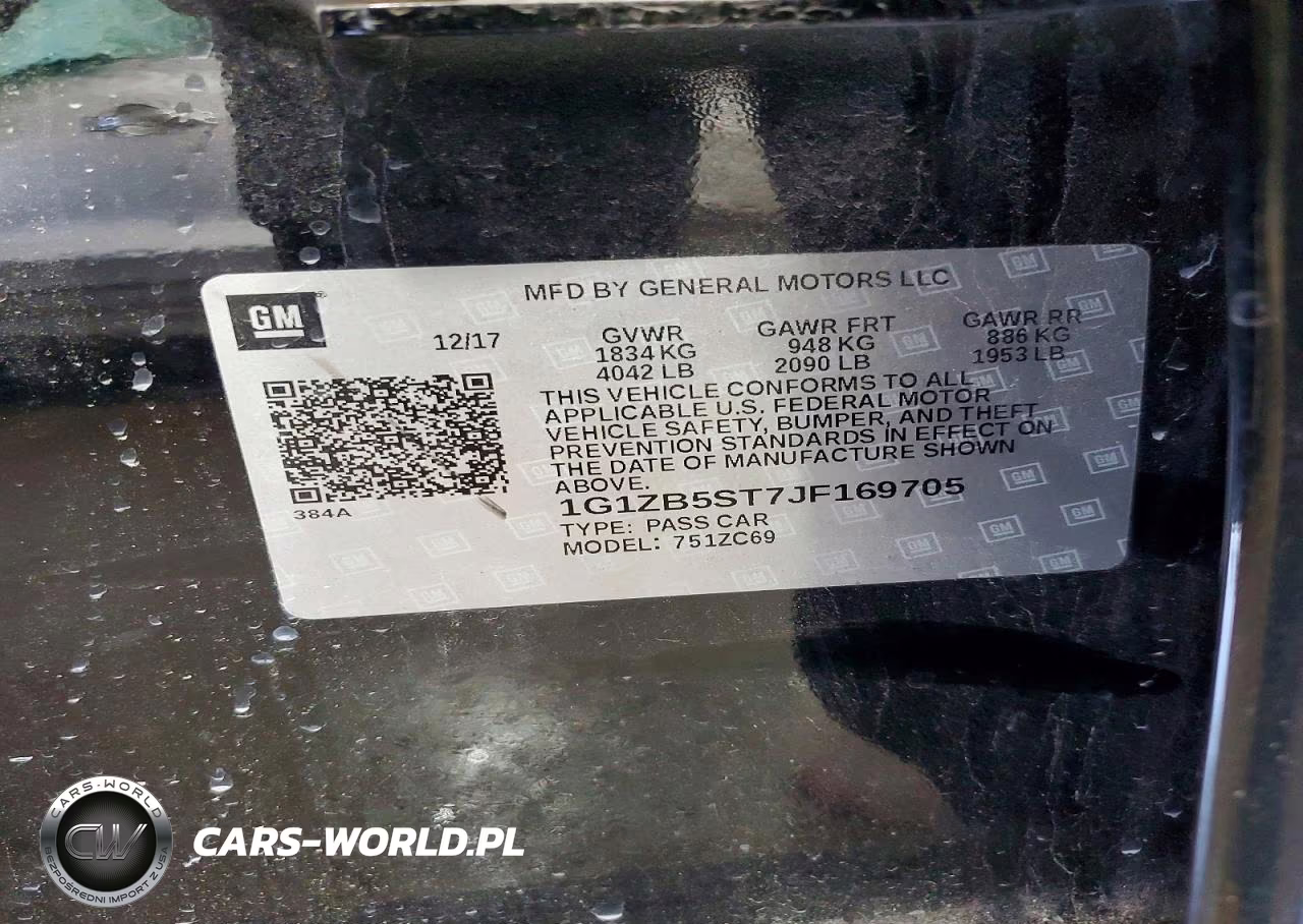 2018 Chevrolet Malibu Ls VIN:1G1ZB5ST7JF169705 - 13