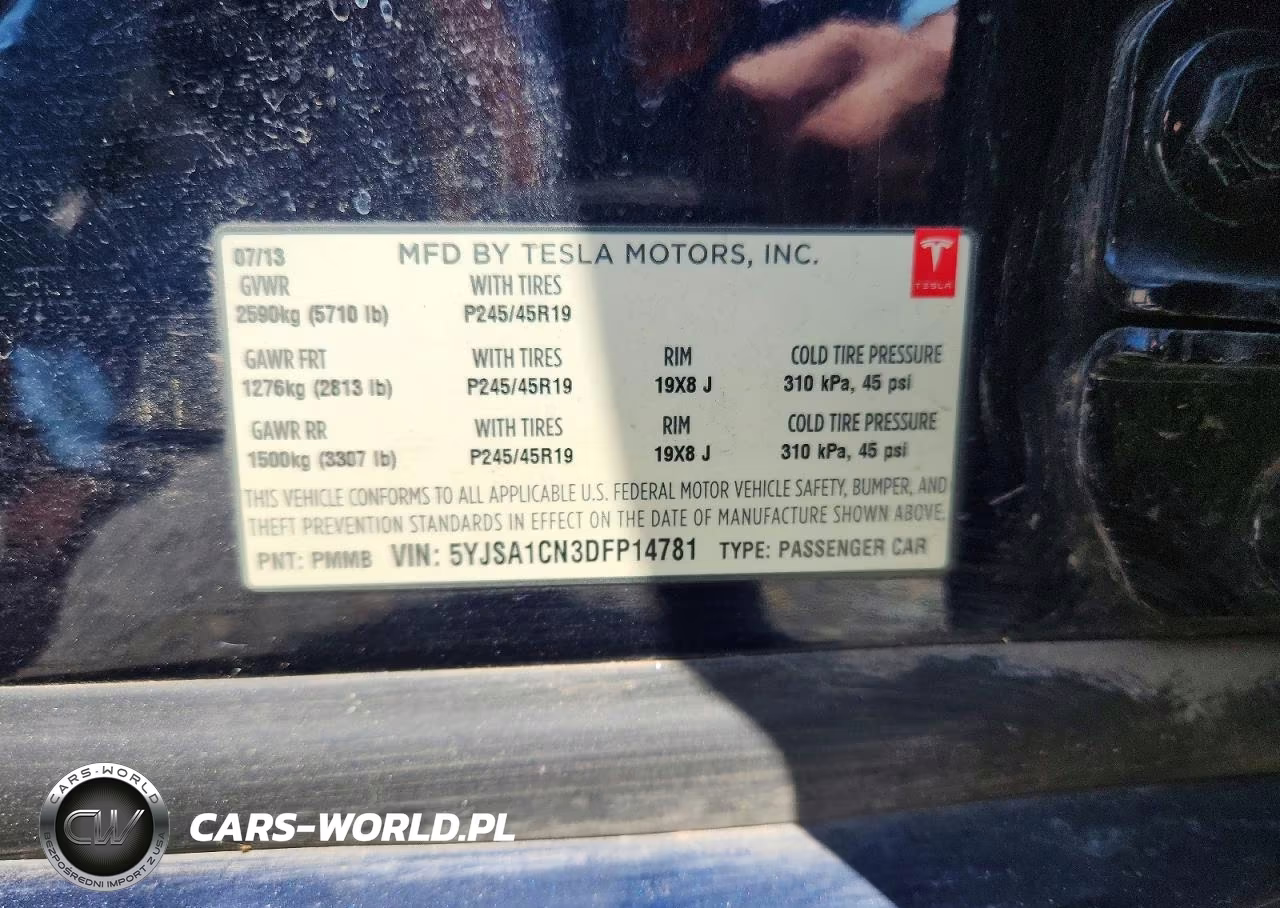 2013 Tesla Model S VIN:5YJSA1CN3DFP14781 - 12