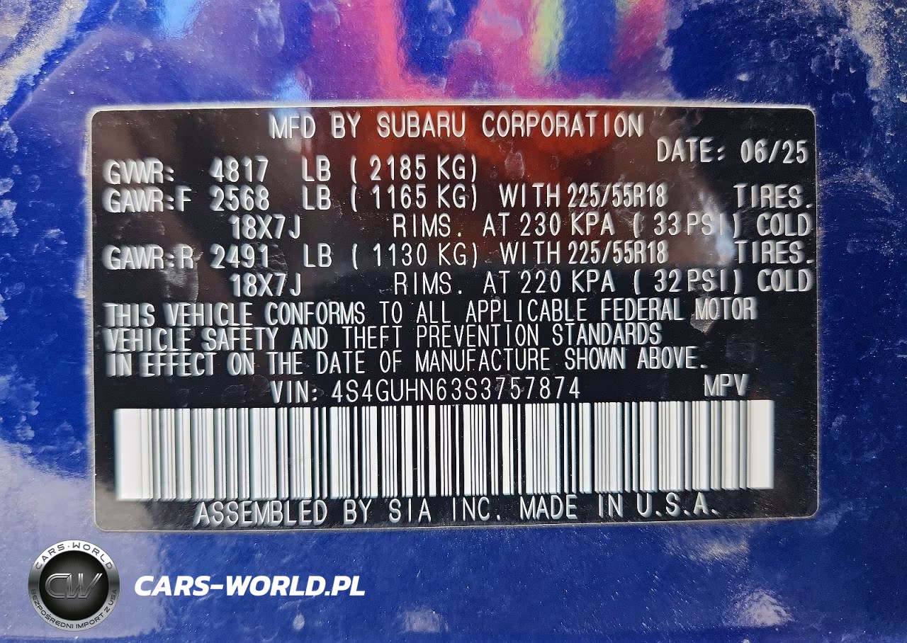 2025 Subaru Crosstrek Limited VIN:4S4GUHN63S3757874 - 13