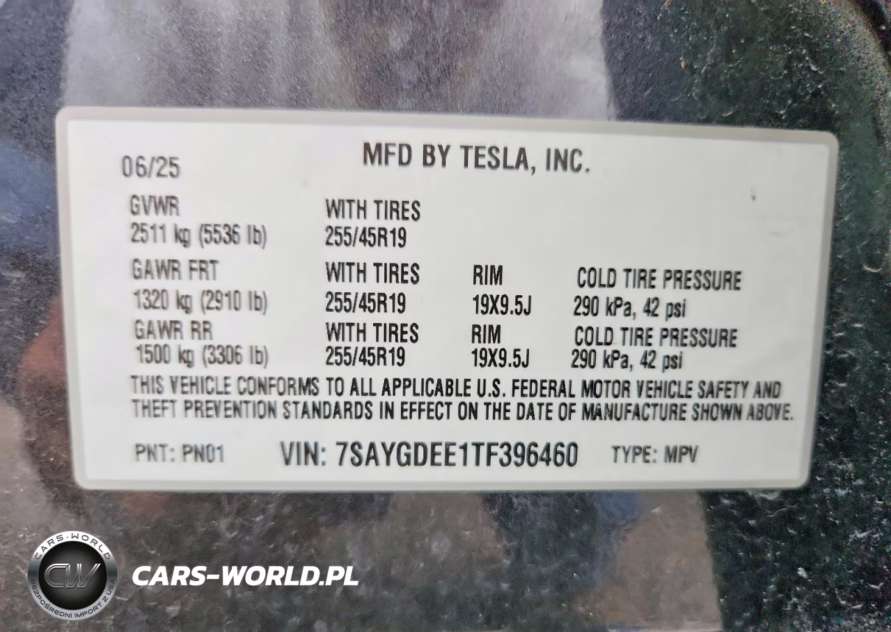 2026 Tesla Model Y VIN:7SAYGDEE1TF396460 - 12