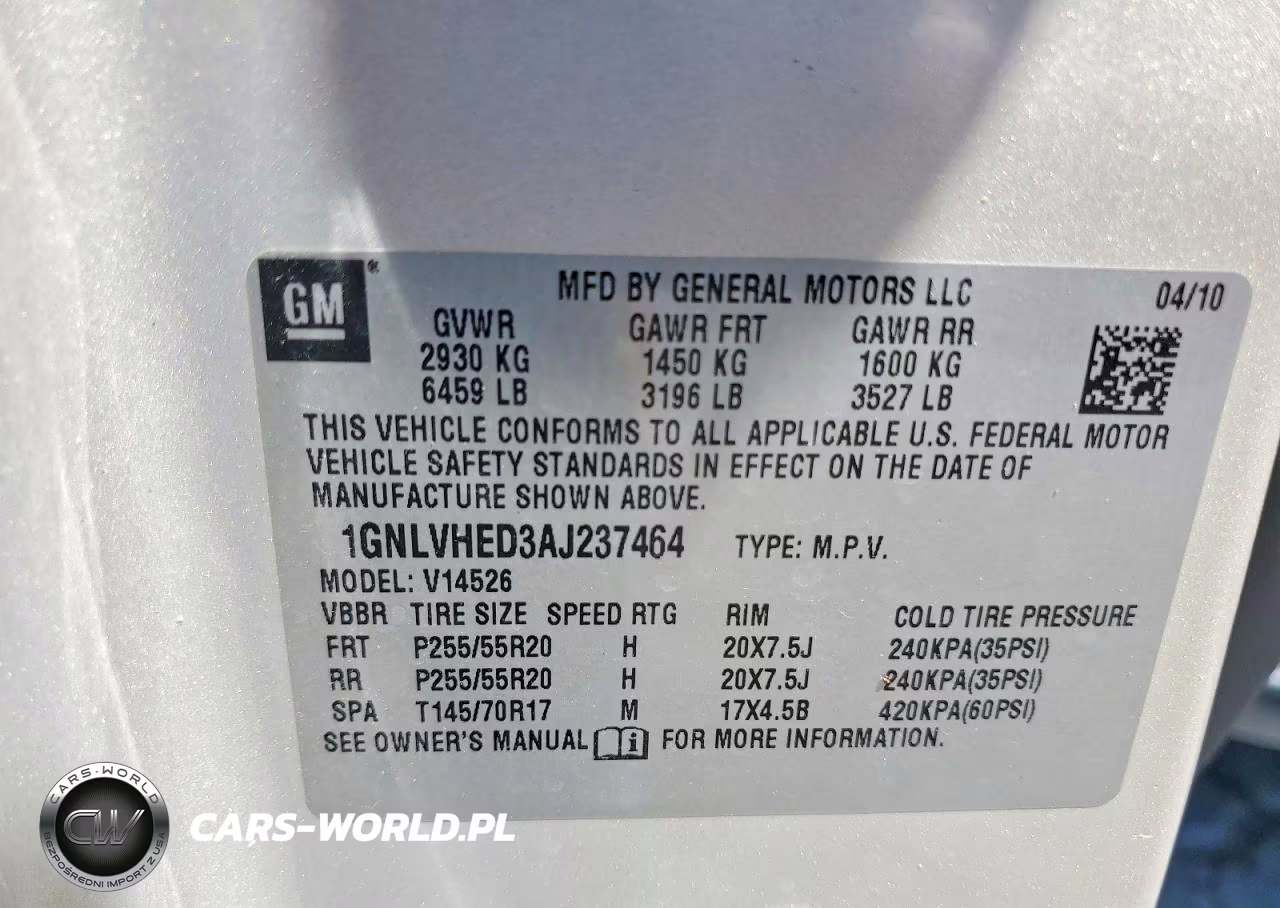 2010 Chevrolet Traverse Ltz VIN:1GNLVHED3AJ237464 - 13