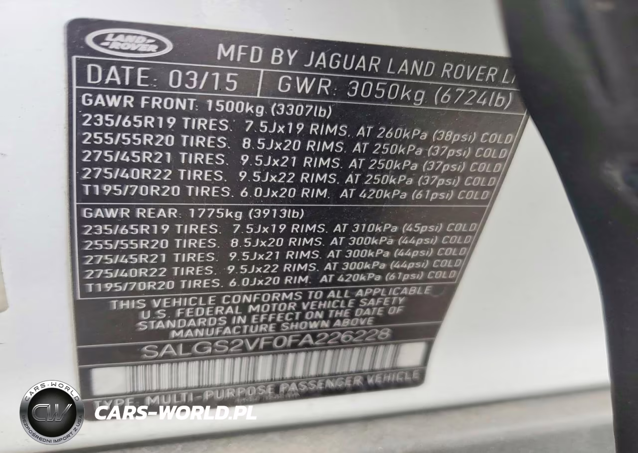 2015 Land Rover Range Rover Hse VIN:SALGS2VF0FA226228 - 13