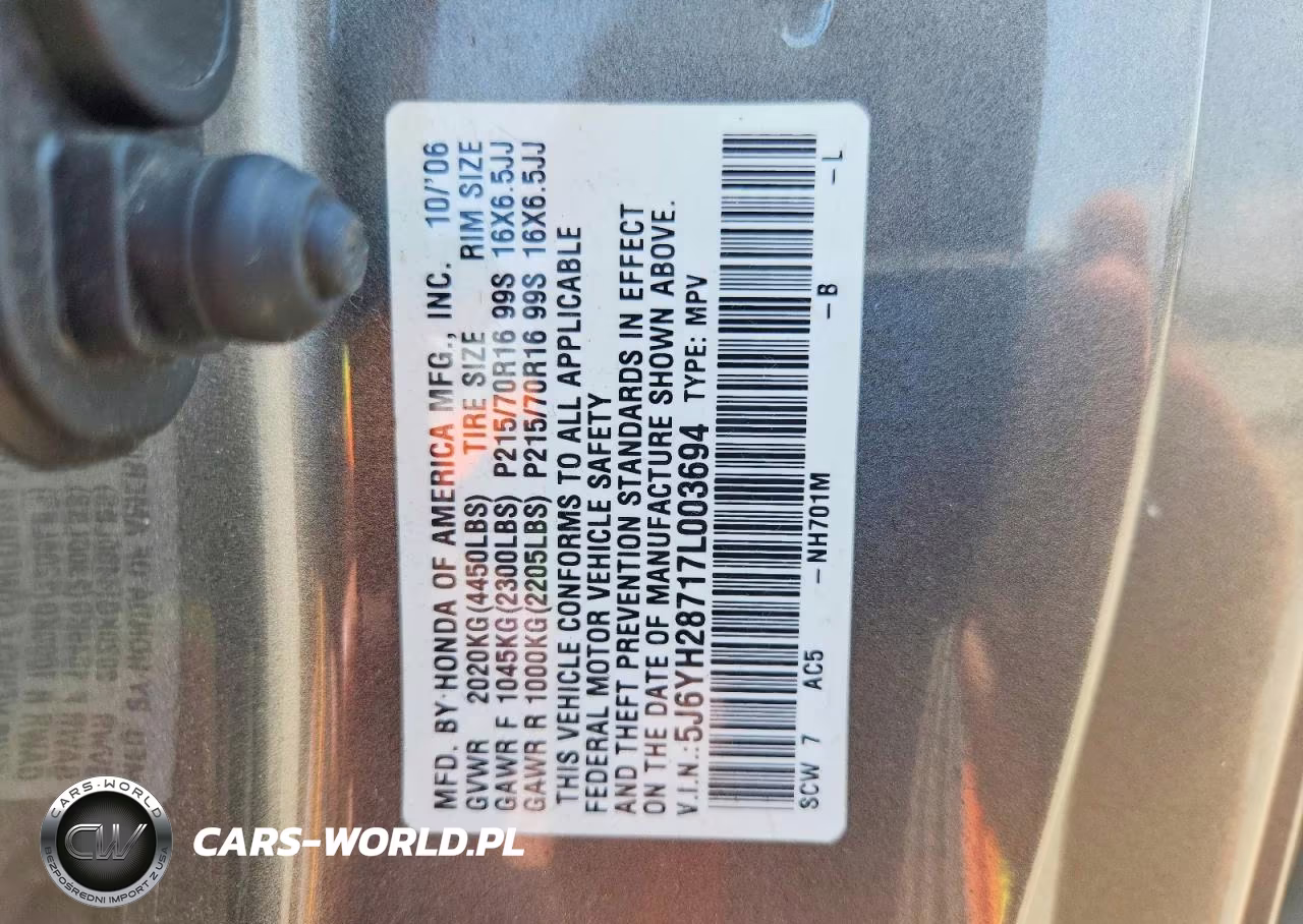 2007 Honda Element Ex VIN:5J6YH28717L003694 - 14