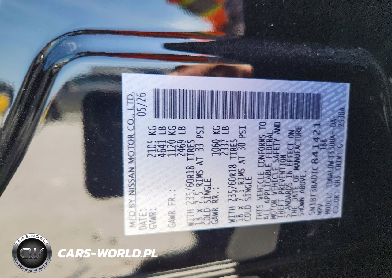 2026 Nissan Rogue Sv VIN:5N1BT3BA0TC841421 - 13