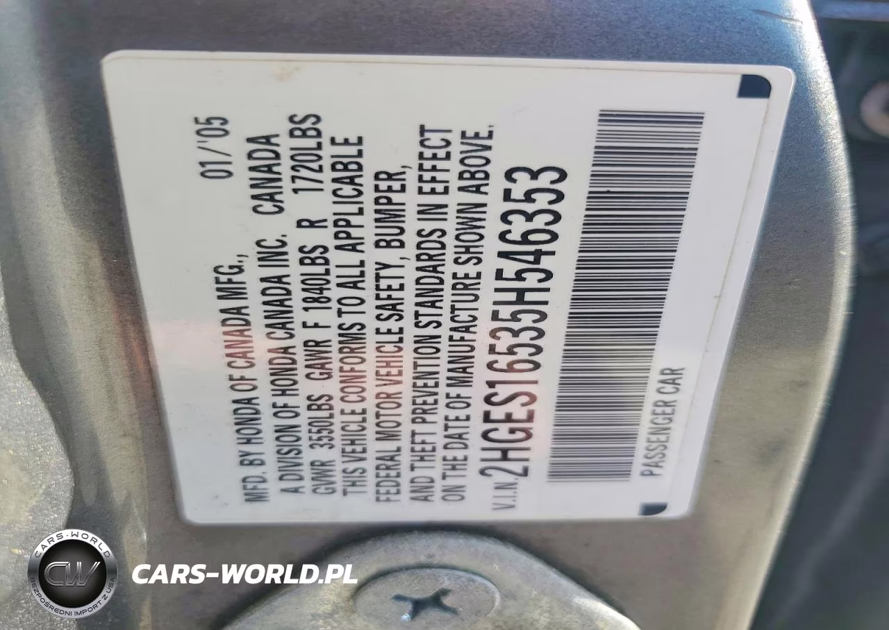 2005 Honda Civic Lx VIN:2HGES16535H546353 - 12