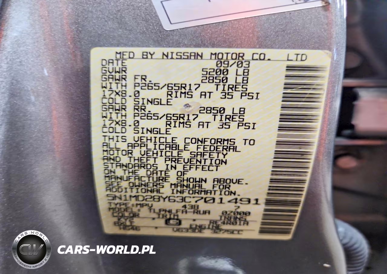 2003 Nissan Xterra Se-Sc VIN:5N1MD28Y63C701491 - 13