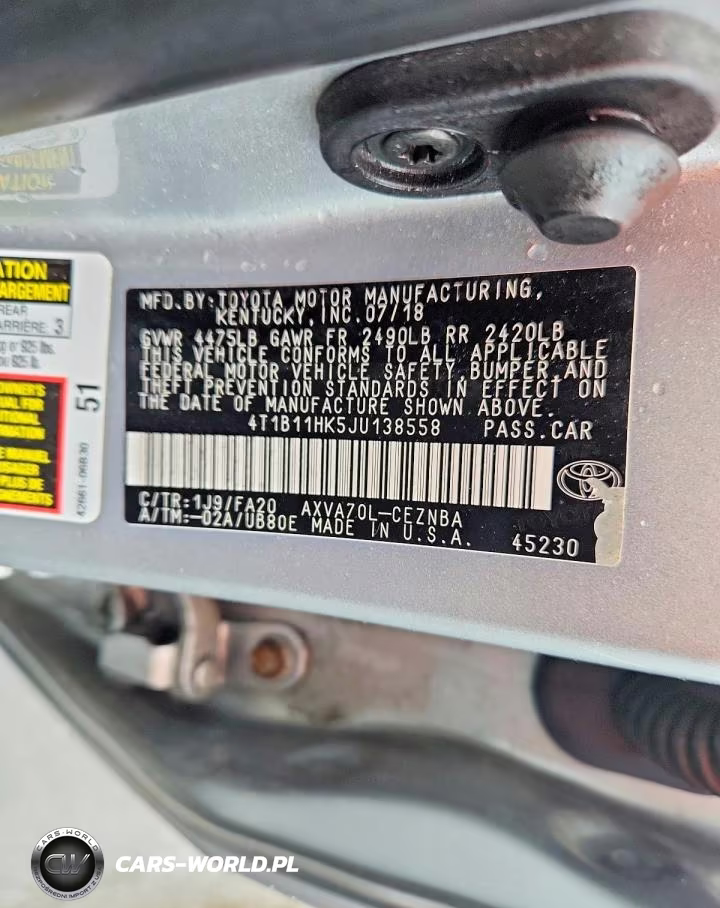 2018 Toyota Camry Le VIN:4T1B11HK5JU138558 - 12