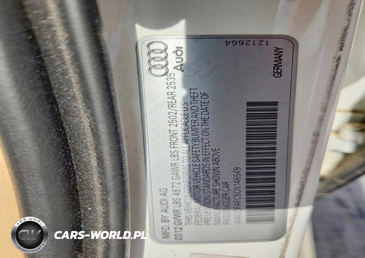 2012 Audi A6 Premium Plus VIN:WAUDFAFC5CN146549 - 13