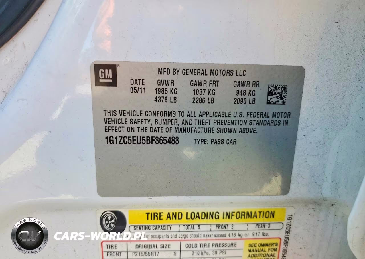 2011 Chevrolet Malibu 1Lt VIN:1G1ZC5EU5BF365483 - 12