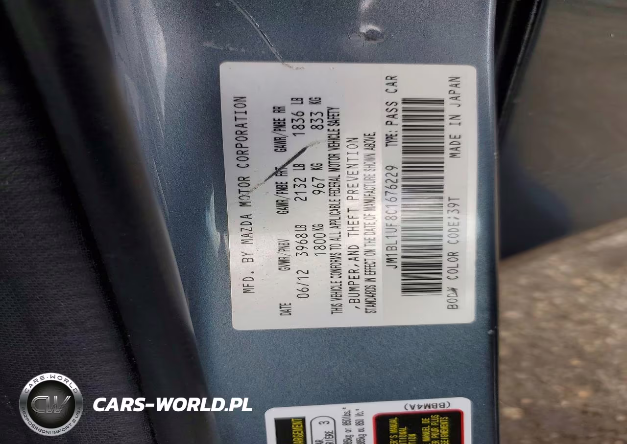 2012 Mazda 3 I VIN:JM1BL1UF8C1676229 - 12