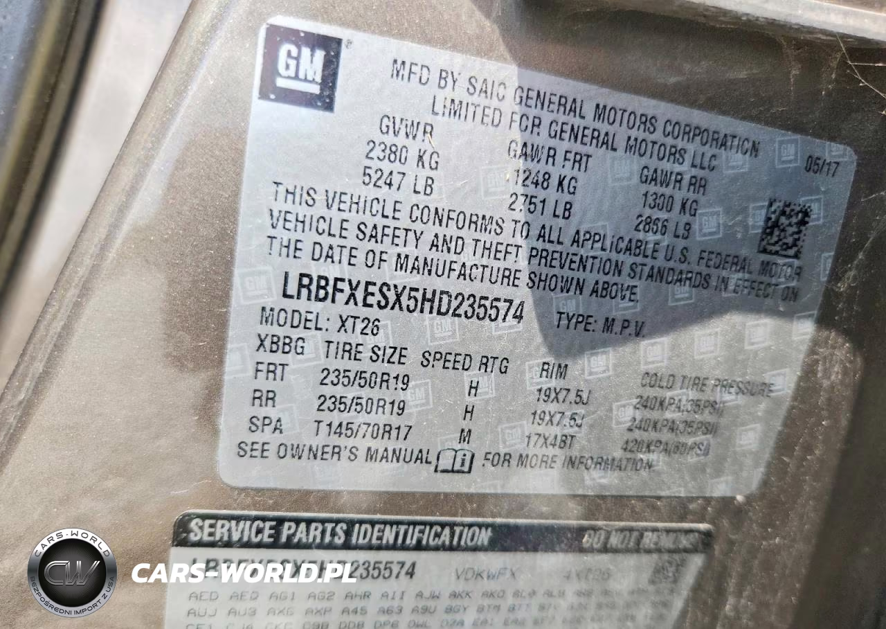 2017 Buick Envision Premium VIN:LRBFXESX5HD235574 - 13