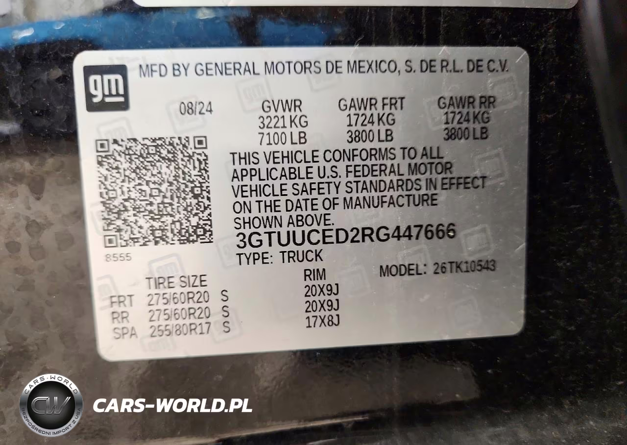 2024 GMC Sierra K1500 Elevation VIN:3GTUUCED2RG447666 - 13
