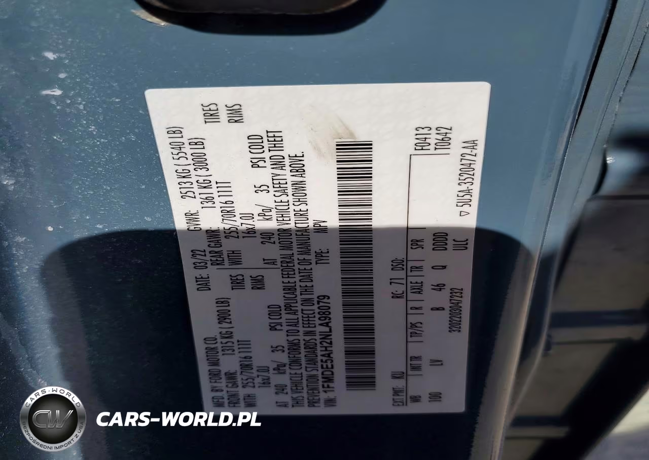 2022 Ford Bronco Base VIN:1FMDE5AH2NLA98079 - 12
