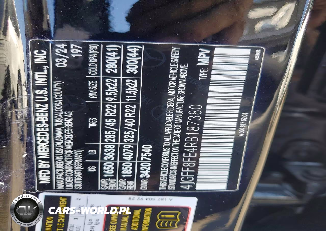 2024 Mercedes-Benz Gls 580 4Matic VIN:4JGFF8FE4RB187380 - 13