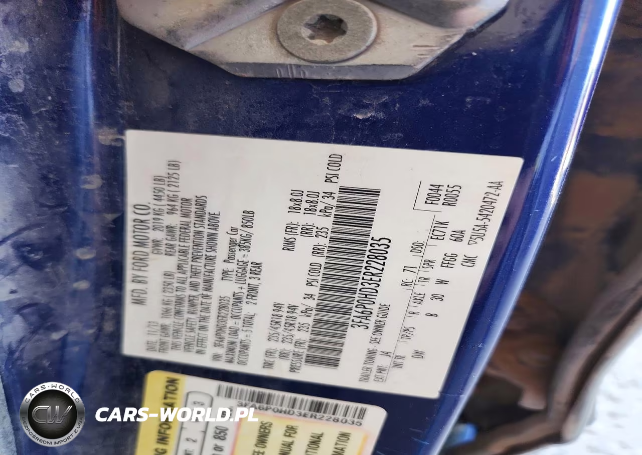 2014 Ford Fusion Se VIN:3FA6P0HD3ER228035 - 12