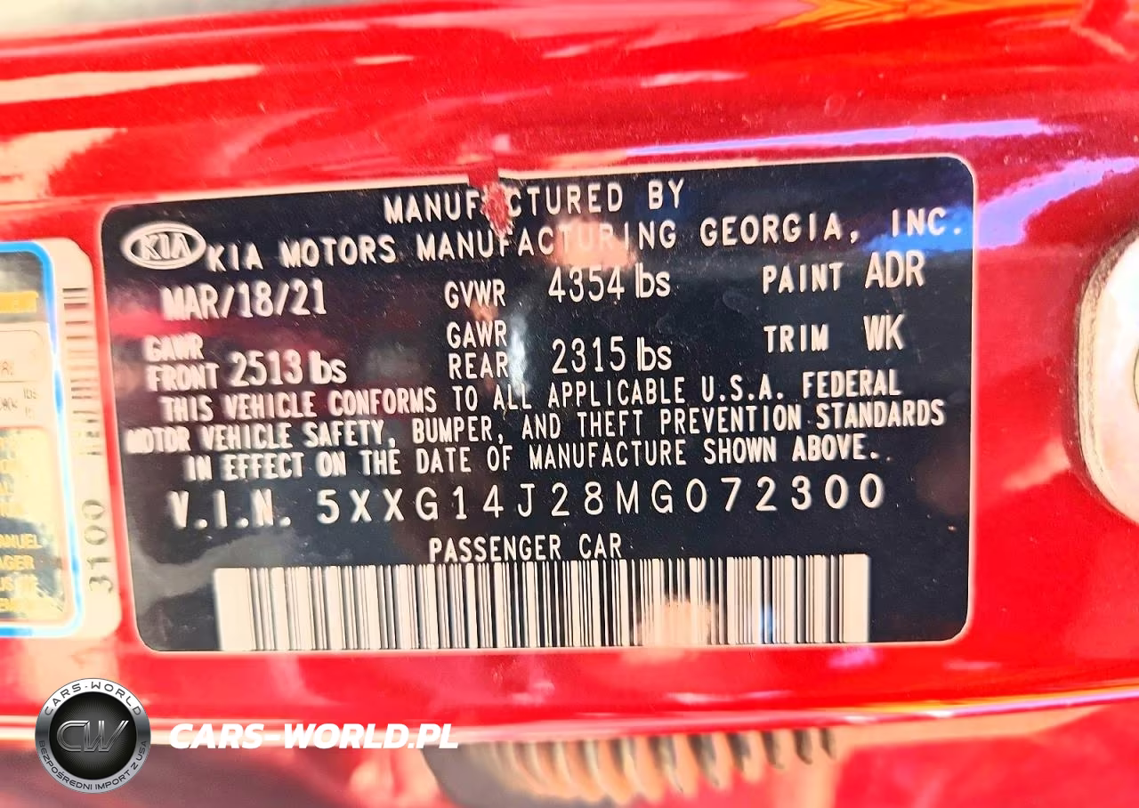2021 Kia K5 Lxs VIN:5XXG14J28MG072300 - 13