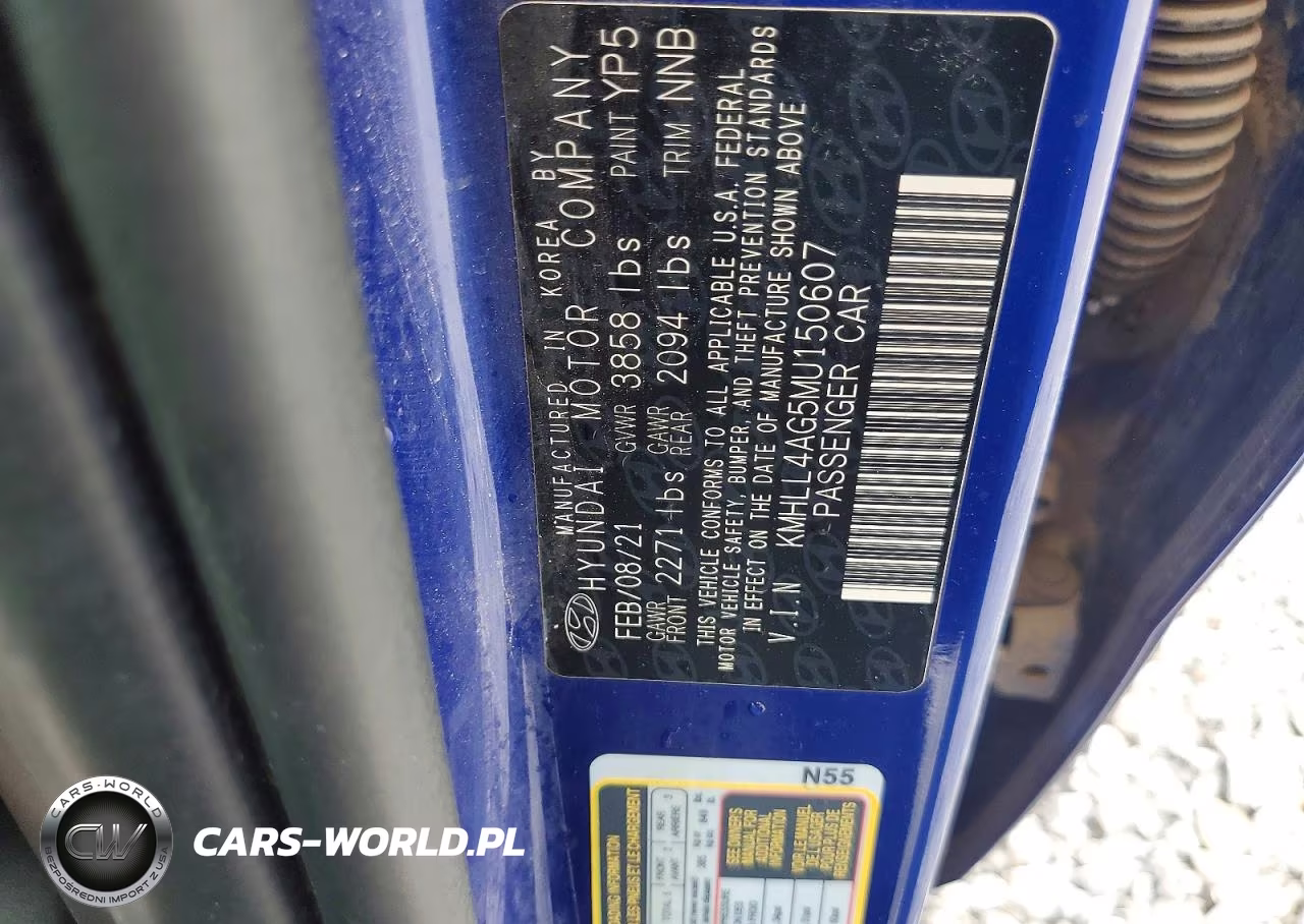 2021 Hyundai Elantra Se VIN:KMHLL4AG5MU150607 - 12