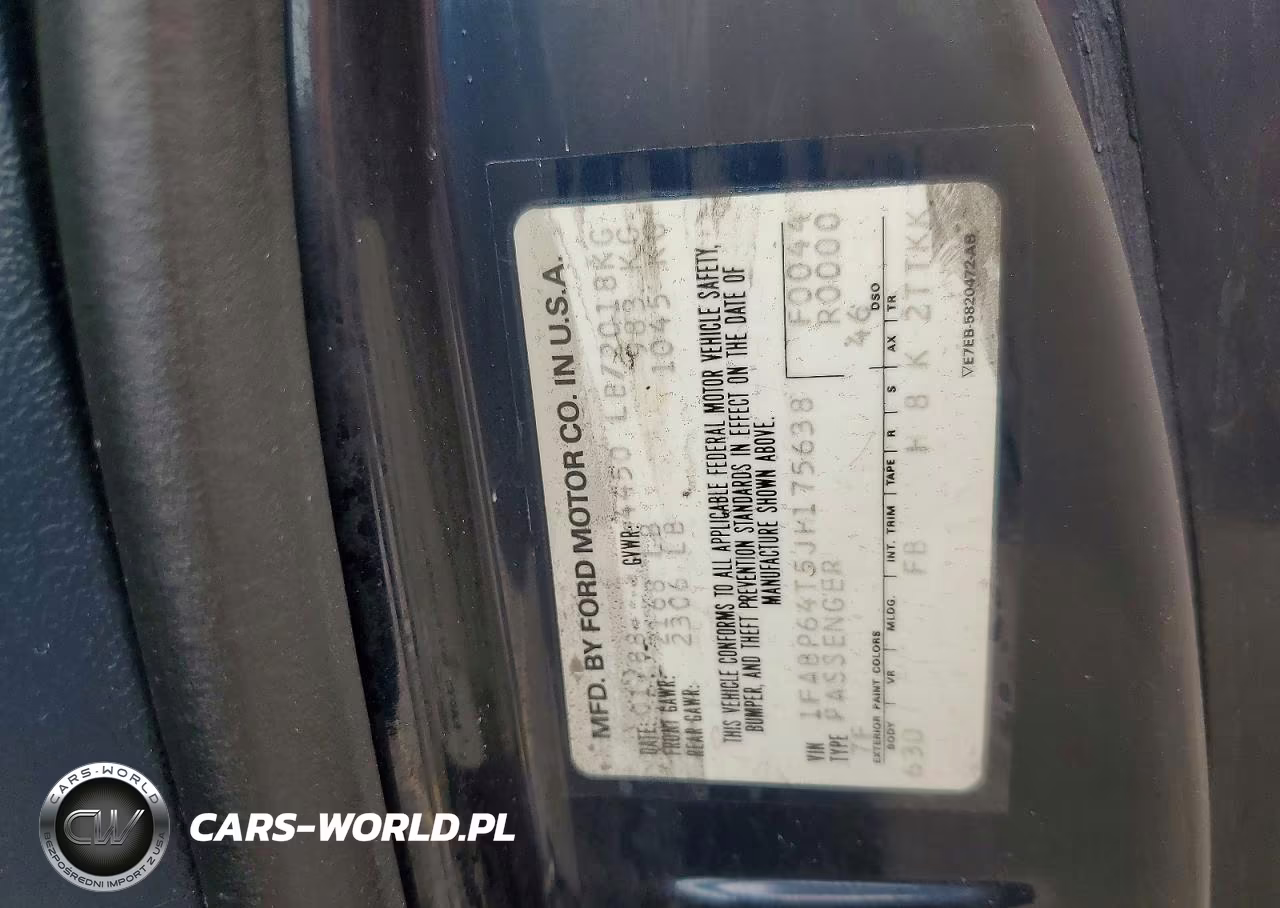 1988 Ford Thunderbird VIN:1FABP64T5JH175638 - 12