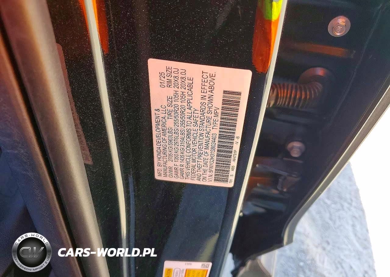 2025 Honda Pilot Sport VIN:5FNYG2H31SB024403 - 13