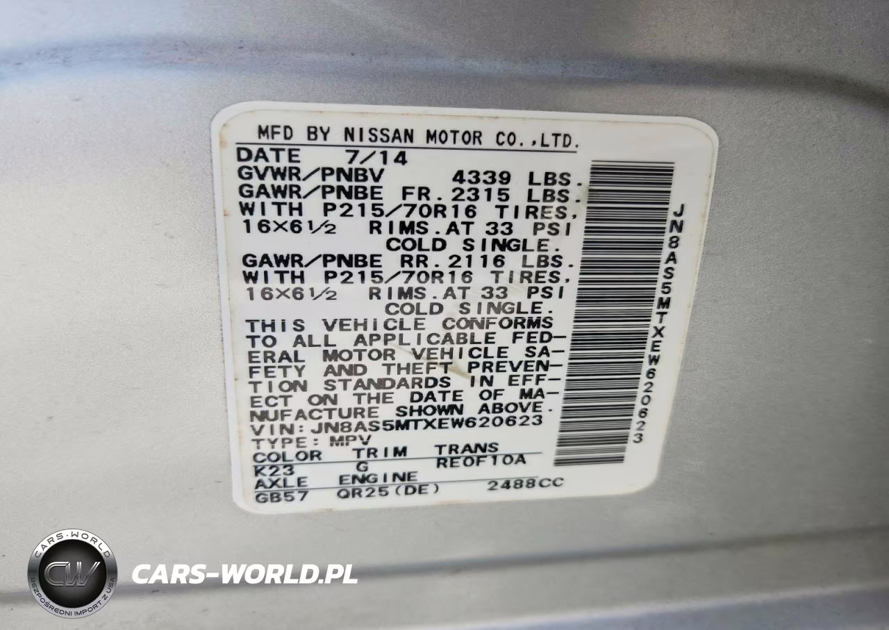 2014 Nissan Rogue Select S VIN:JN8AS5MTXEW620623 - 12