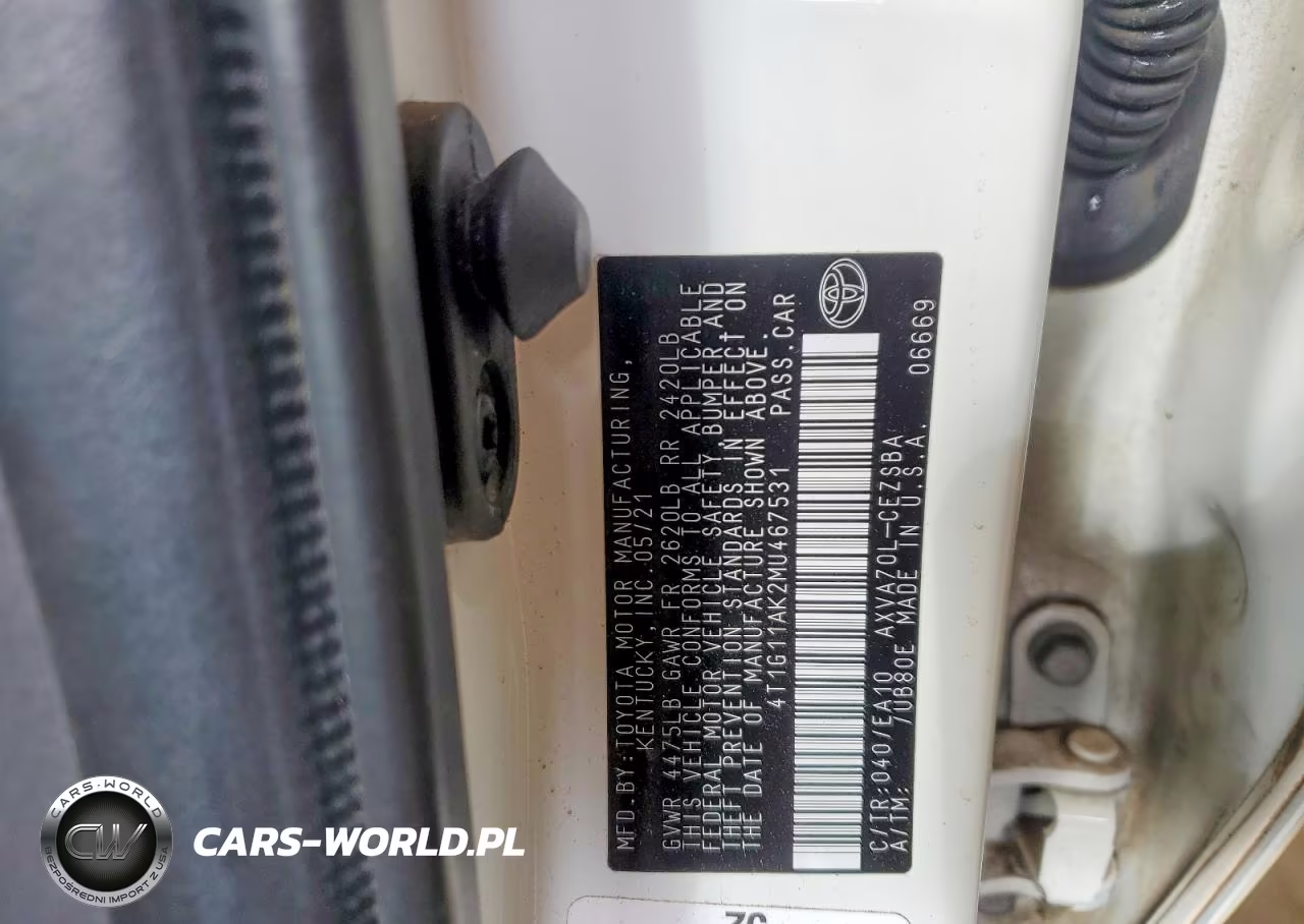 2021 Toyota Camry Se VIN:4T1G11AK2MU467531 - 12