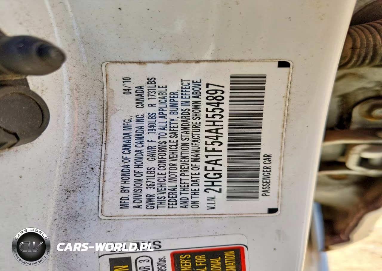2010 Honda Civic Lx VIN:2HGFA1F54AH554897 - 13