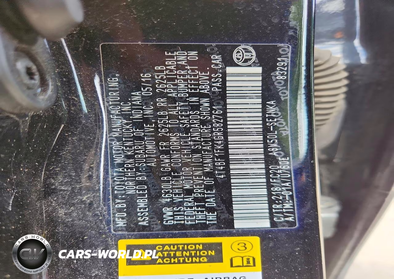 2016 Toyota Camry VIN:4T4BF1FK4GR582761 - 12