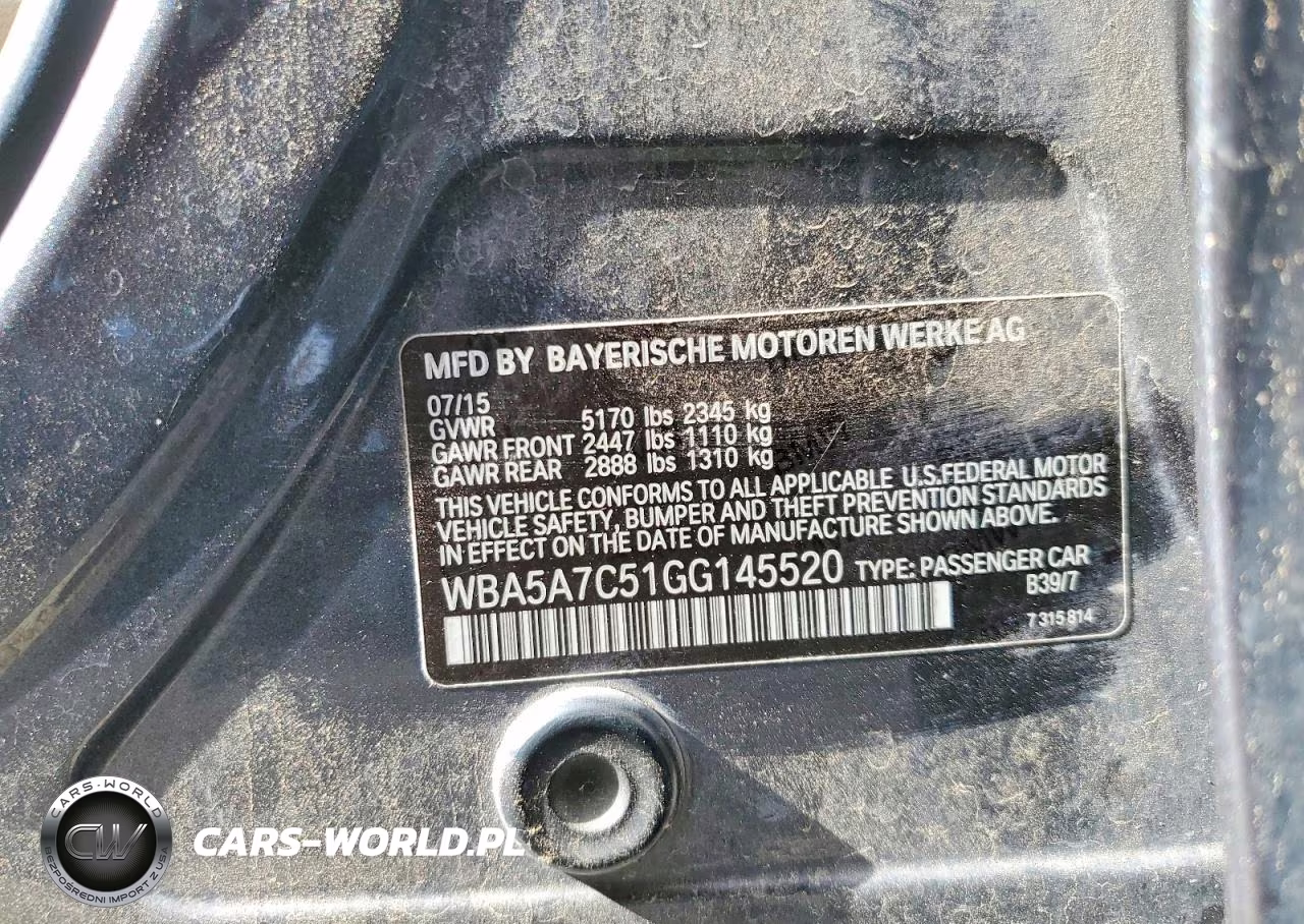 2016 BMW 528 Xi VIN:WBA5A7C51GG145520 - 12