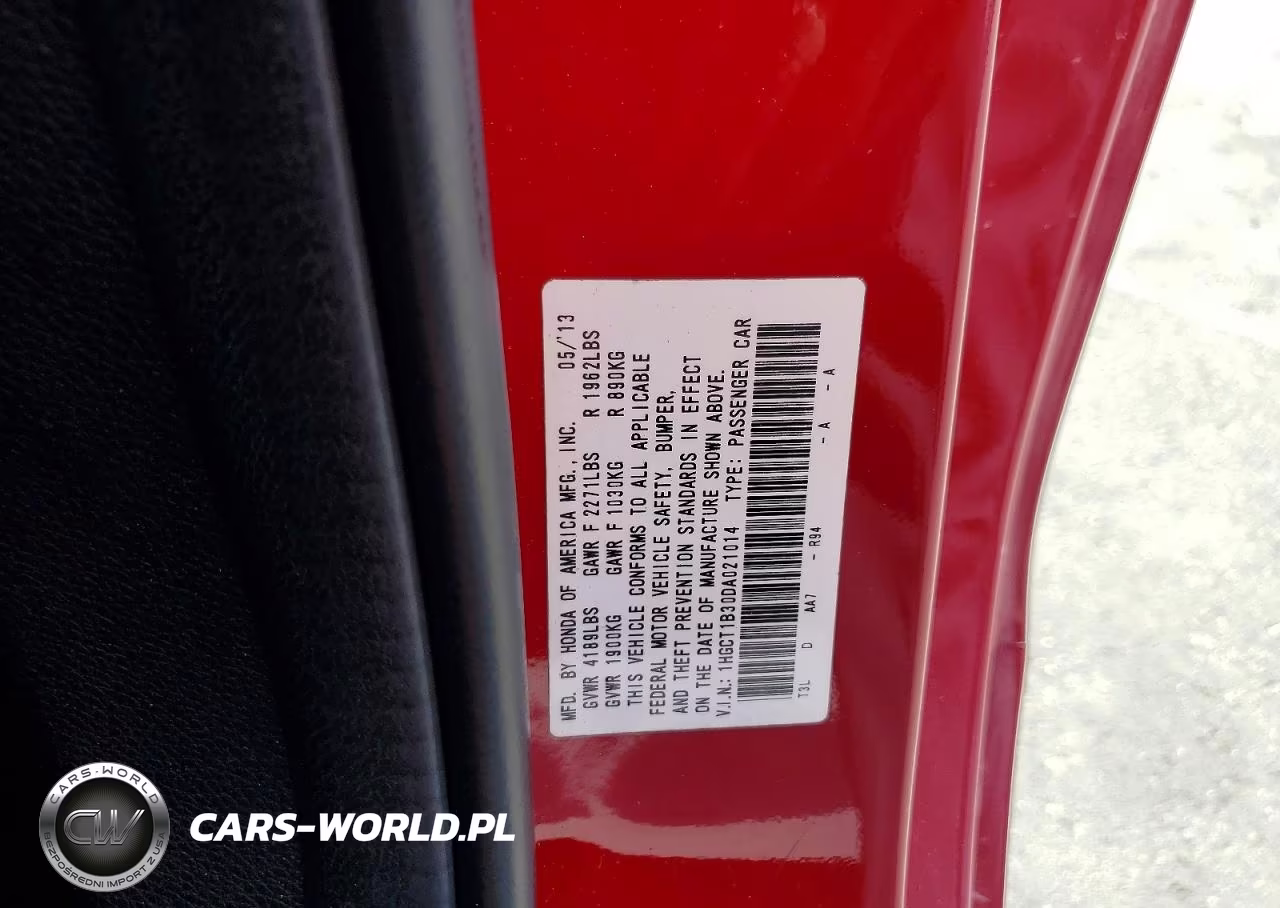 2013 Honda Accord Lx-S VIN:1HGCT1B30DA021014 - 12