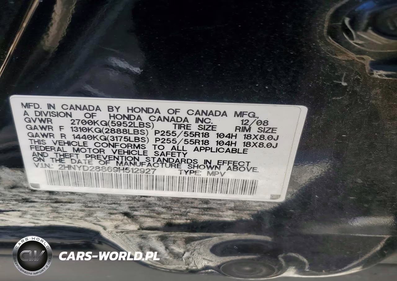 2009 Acura Mdx Sport VIN:2HNYD28869H512927 - 12