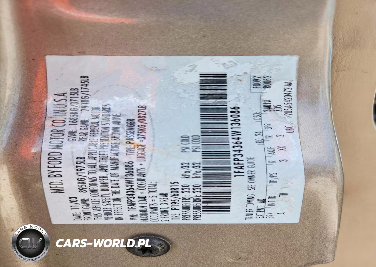 2004 Ford Focus Se Comfort VIN:1FAFP34364W136086 - 12