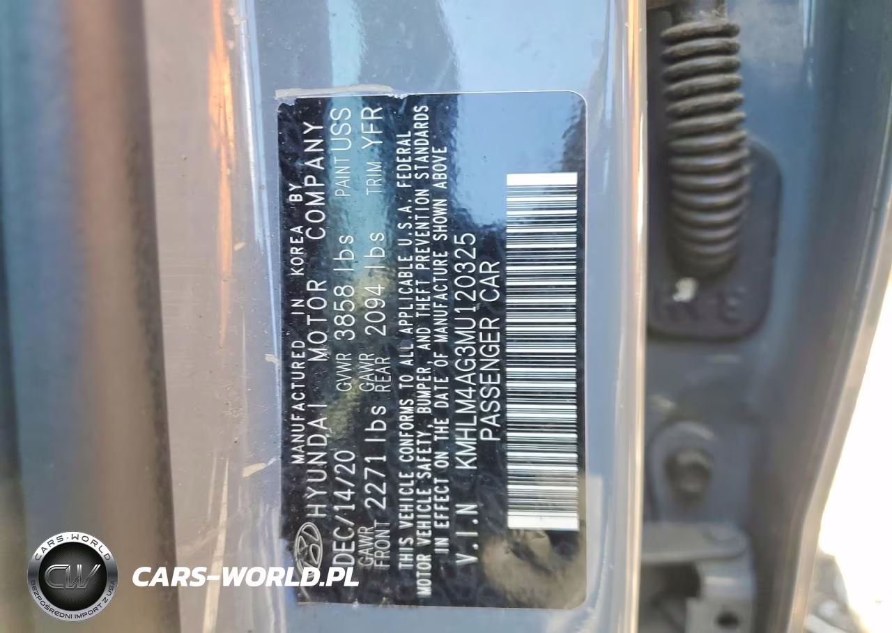 2021 Hyundai Elantra Sel VIN:KMHLM4AG3MU120325 - 12