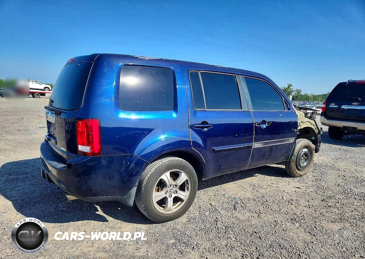 2014 Honda Pilot Exl VIN:5FNYF4H56EB042223 - 3
