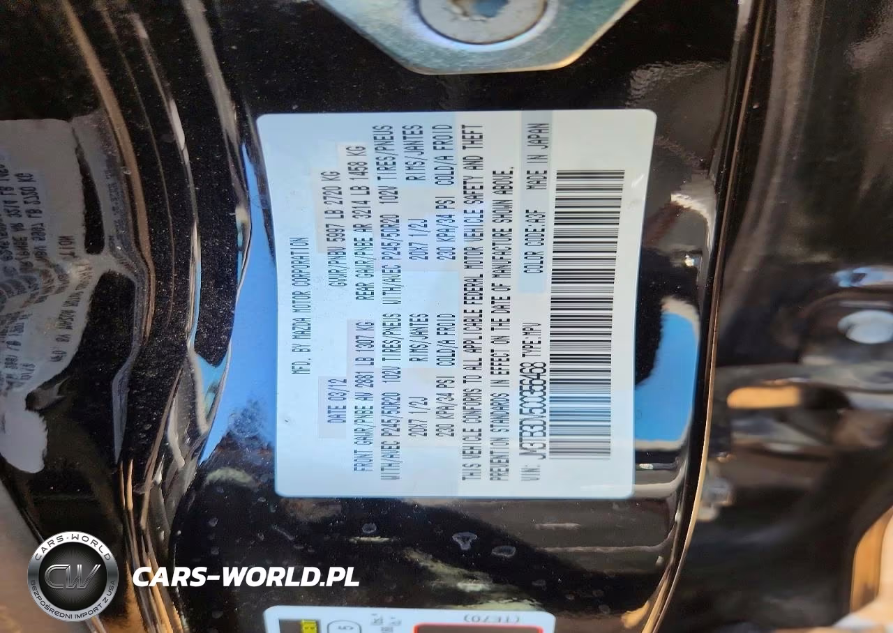 2012 Mazda Cx-9 VIN:JM3TB3DV5C0356468 - 13
