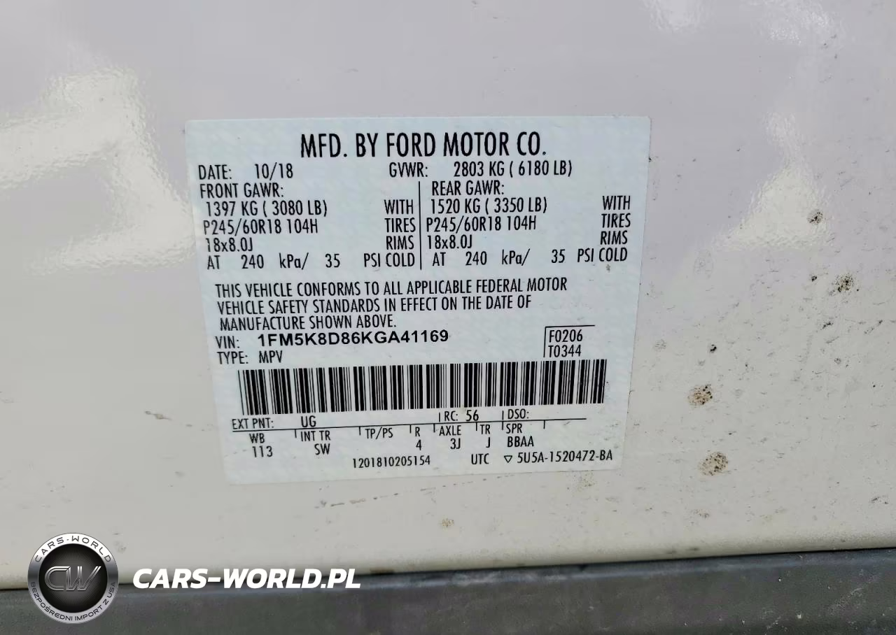 2019 Ford Explorer Xlt VIN:1FM5K8D86KGA41169 - 14