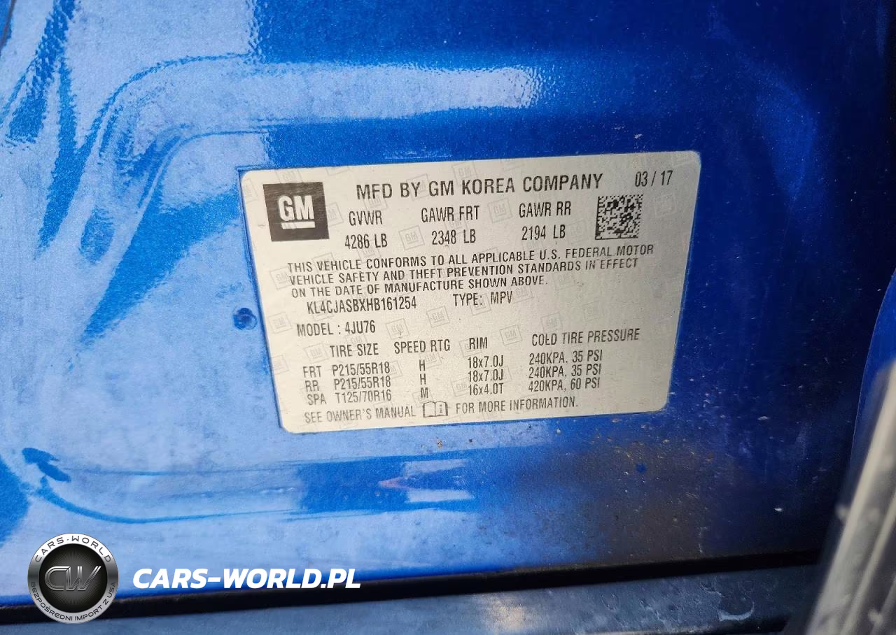 2017 Buick Encore Preferred VIN:KL4CJASBXHB161254 - 12