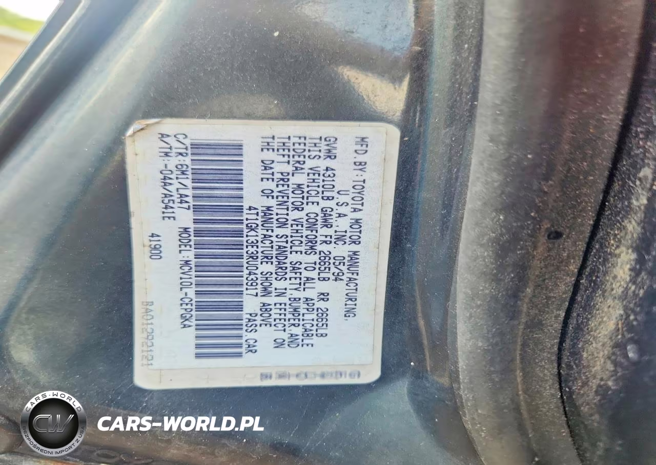 1994 Toyota Camry Xle VIN:4T1GK13E3RU043917 - 12