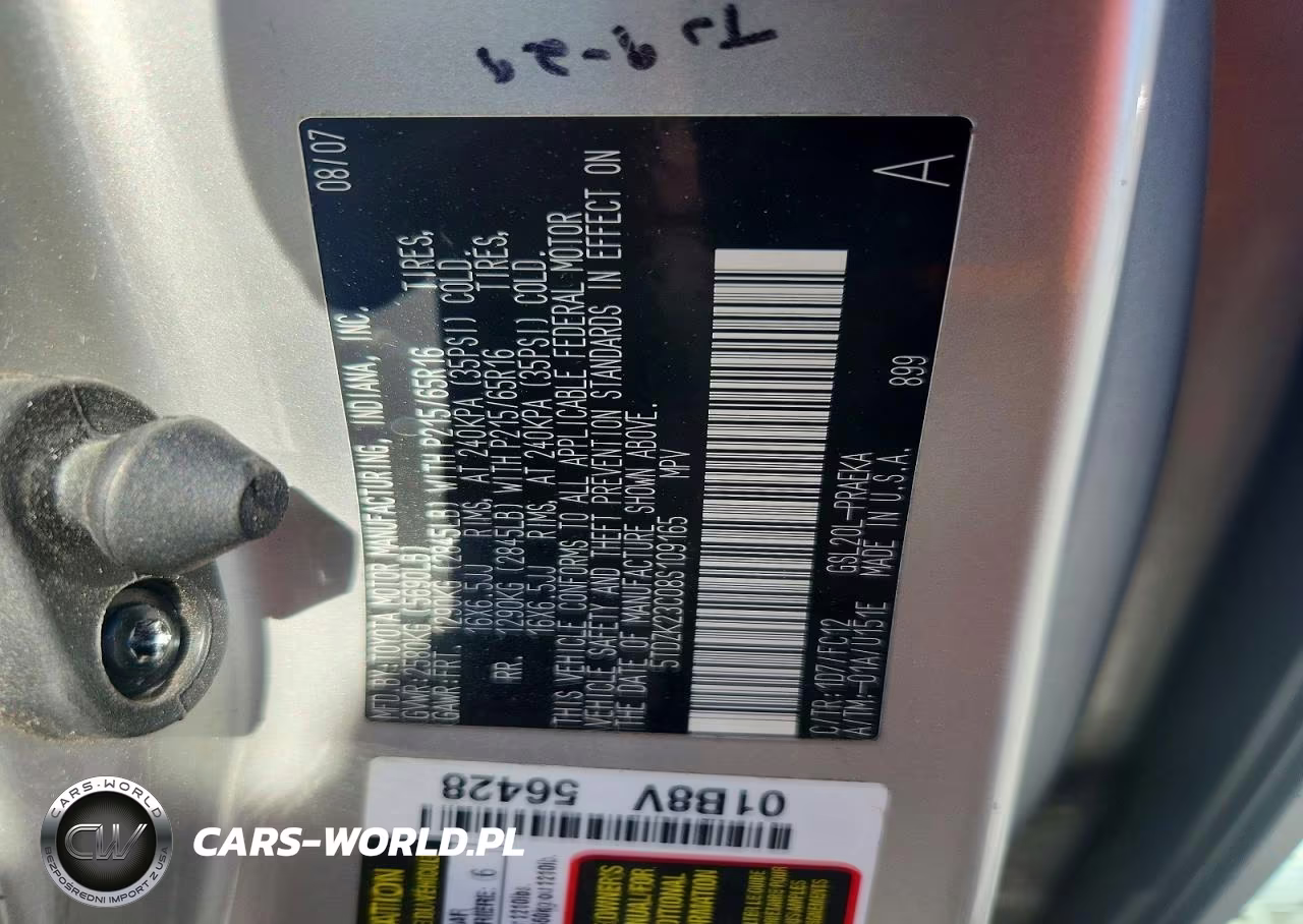 2008 Toyota Sienna VIN:5TDZK23C08S109165 - 13