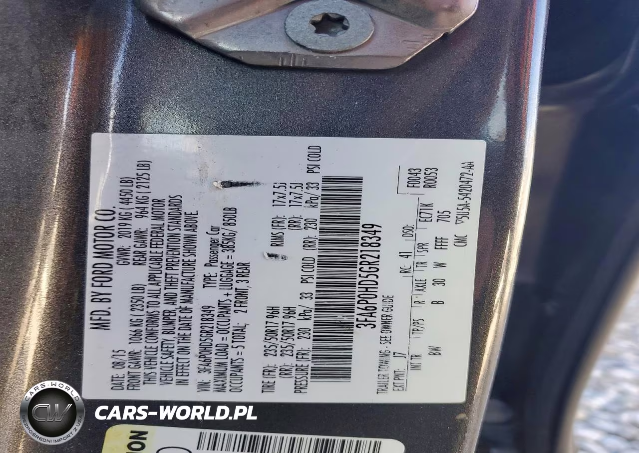 2016 Ford Fusion Se VIN:3FA6P0HD5GR218349 - 12