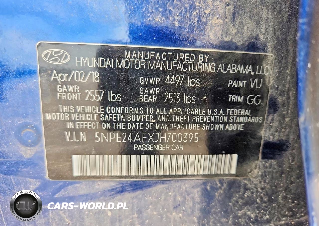 2018 Hyundai Sonata Se VIN:5NPE24AFXJH700395 - 12